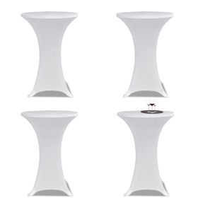 Stretch Standing Table Covers 4 pcs 31" White