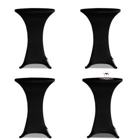 Stretch Standing Table Covers 4 pcs 28" Black