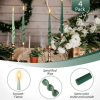 FCMSHAMD 9.3 Inch Spiral Taper Candles Set of 4 Burn Time 6 H Unscented Smokeless for Wedding Dinner Decoration Candle Sticks