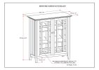 Bedford - Medium Storage Cabinet - Dark Tobacco Brown