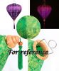 Cloth Hanging Lantern for Home Garden Durable Chinese Traditional Lantern Lampshade D√©cor 14", Purple