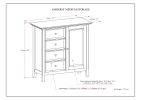 Amherst - Medium Storage Cabinet - Hickory Brown