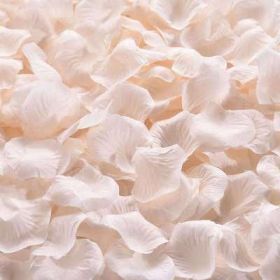 Artificial Rose Petal Artificial Flower Silk Petals Valentine Day Wedding Flower Decoration Flowers (Color: champagne, size: 500pcs)