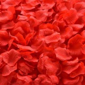 Artificial Rose Petal Artificial Flower Silk Petals Valentine Day Wedding Flower Decoration Flowers (Color: Red, size: 500pcs)