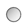 Beaded Round Wall Mirror 27"D